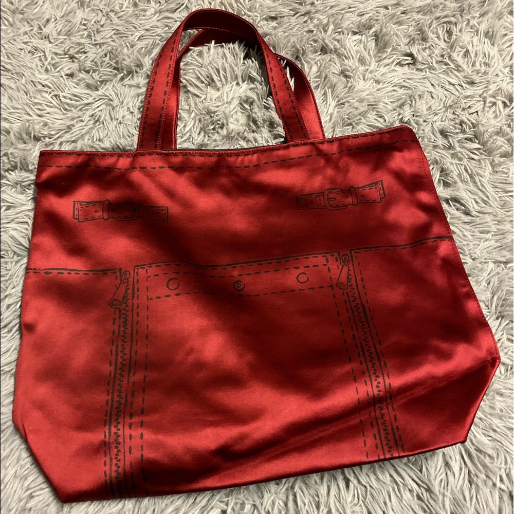 YSL red tote bag